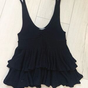 Kimchi Blue Urban Outfitters- Callie Ruffle Sweater Tank Top